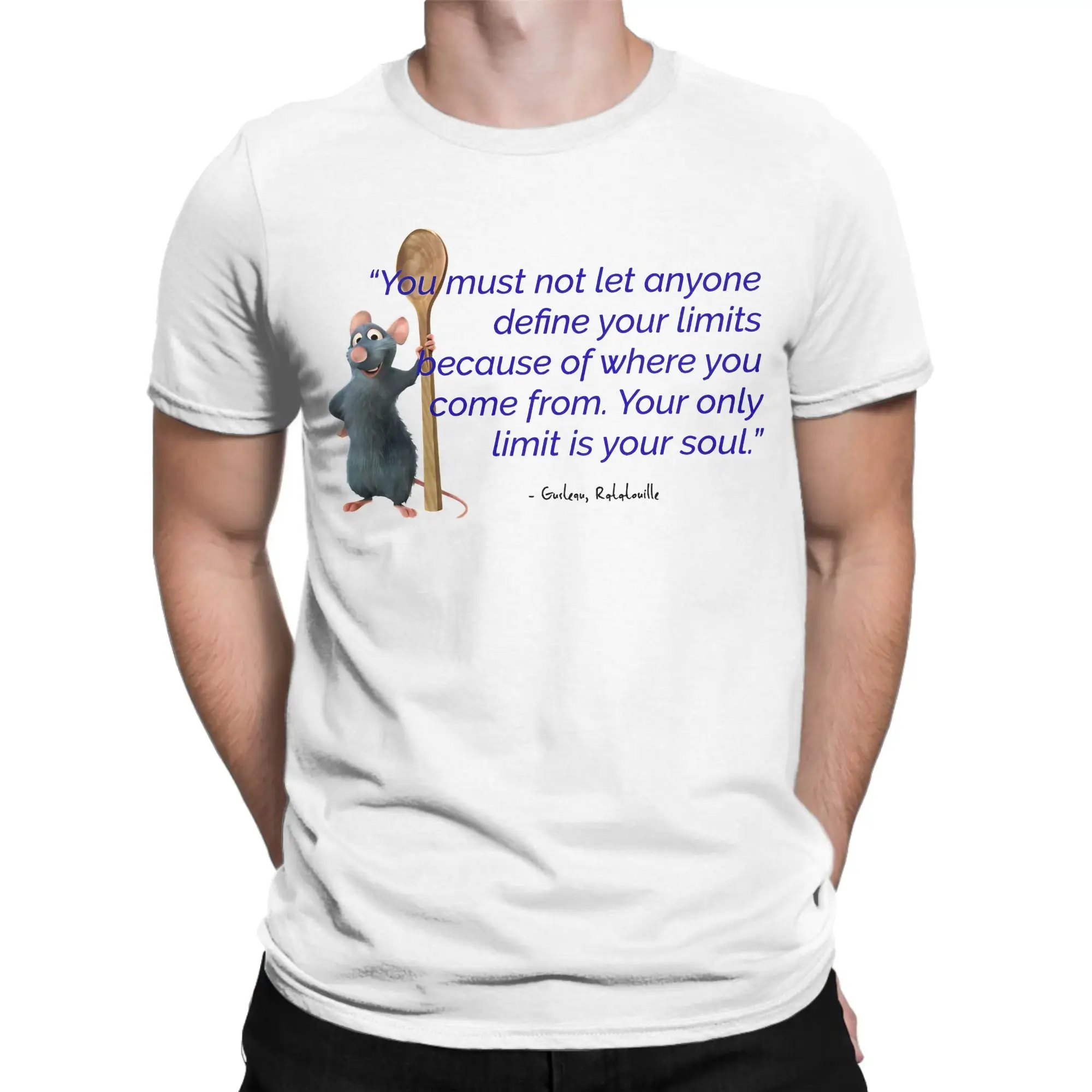 Men T Shirt Ratatouille T-Shirts Trendy Cool  Summer Tee Shirt Y2K Casual Design Cotton Clothing Gift Idea