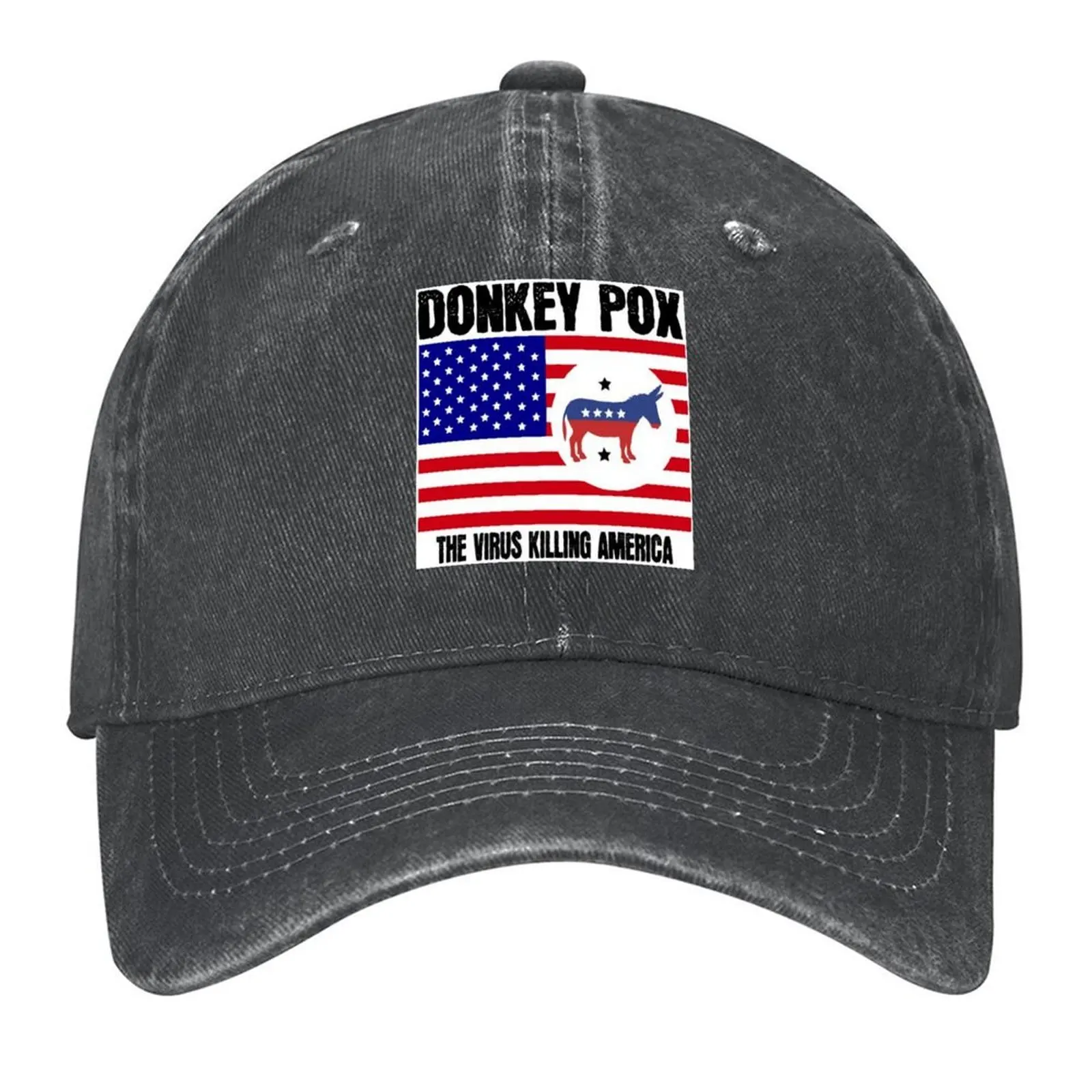 

Donkey Pox The Disease Destroying America Baseball Cap hats on offer Unique hats Fishing cap Thermal Visor Men Hats Women's