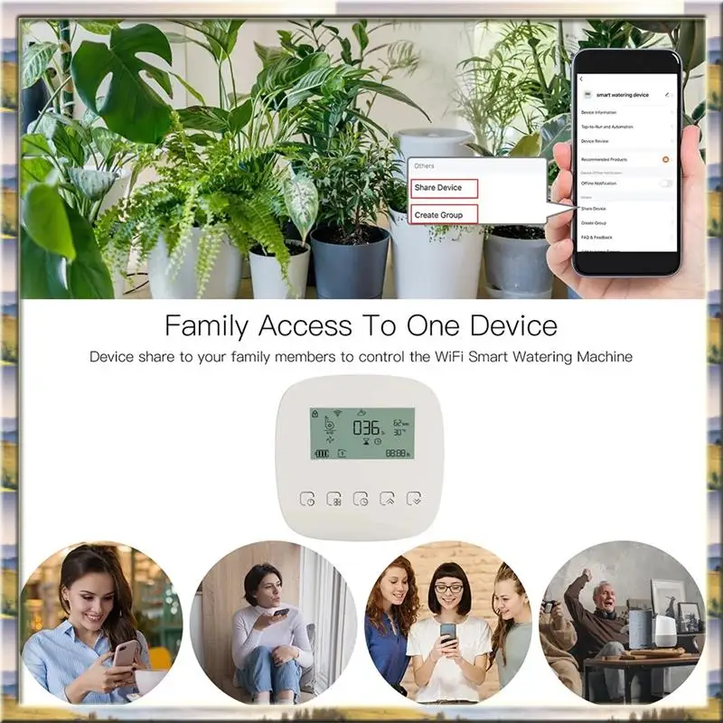 

Контроллер HOT-Plants AA46, автоматическая система микрокапельного орошения, Wi-Fi Tuya, умная поливочная машина, инструмент Alexa
