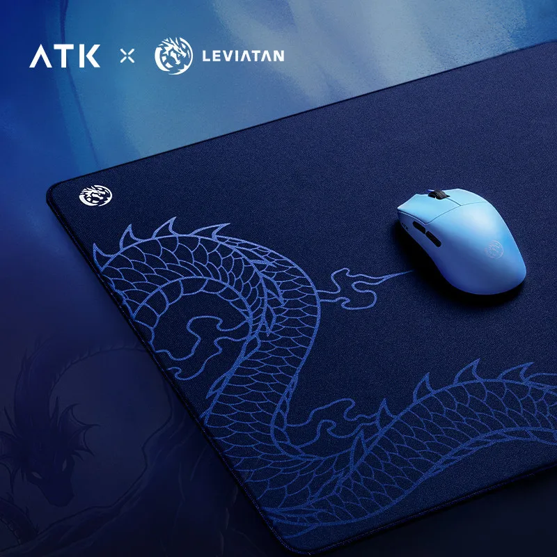 ATK X LEVIATAN Co Branded Custom Extra Large Balanced Gaming Mouse Pad 4Mm Thick Microfiber For E Sports Office Desktop Valorant