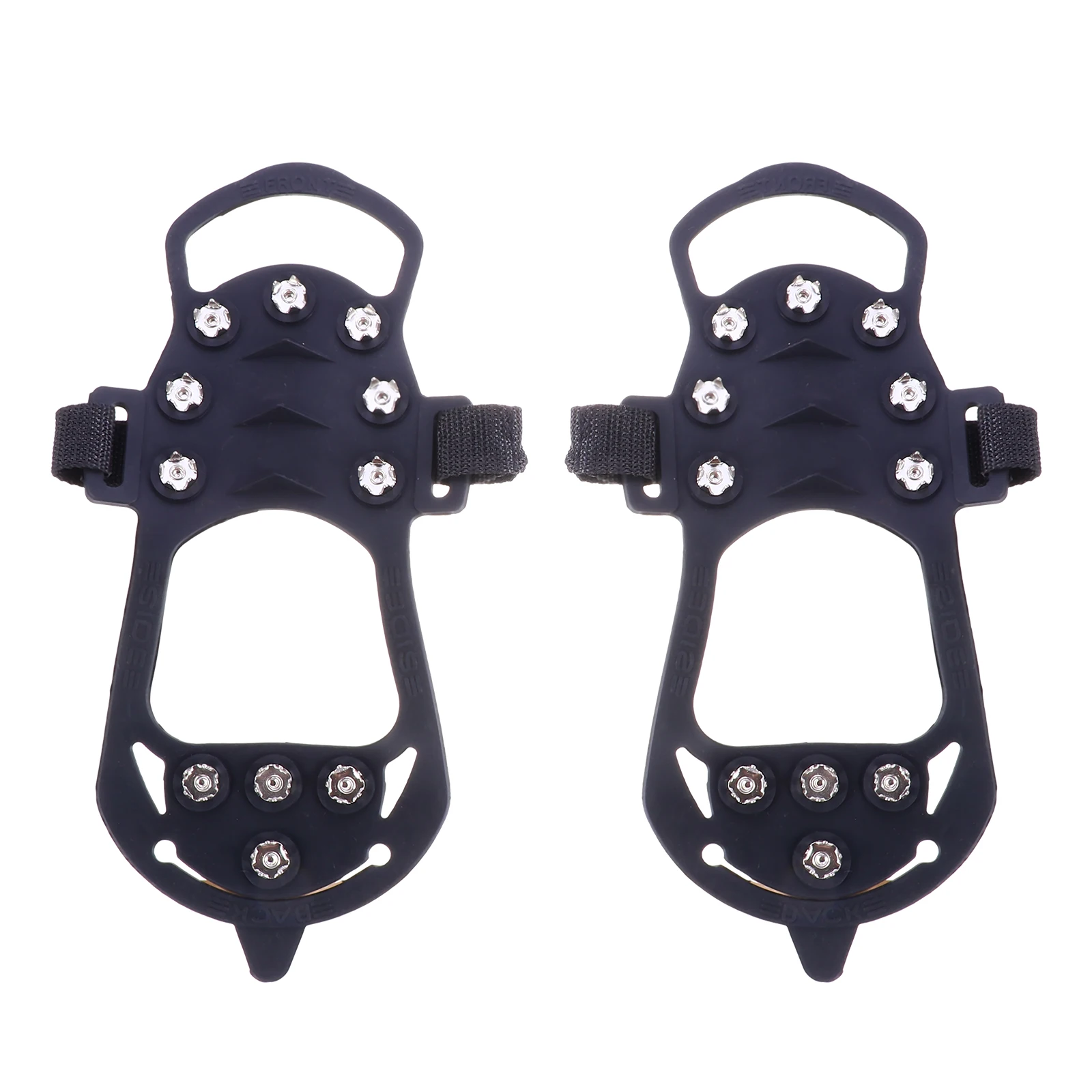 2Pcs Anti-Skid Ice Cleats Silica Gel Metal Winter Shoe Covers Non-Slip Outdoor Ice Grippers for Boots Sports Casual Dress Shoes