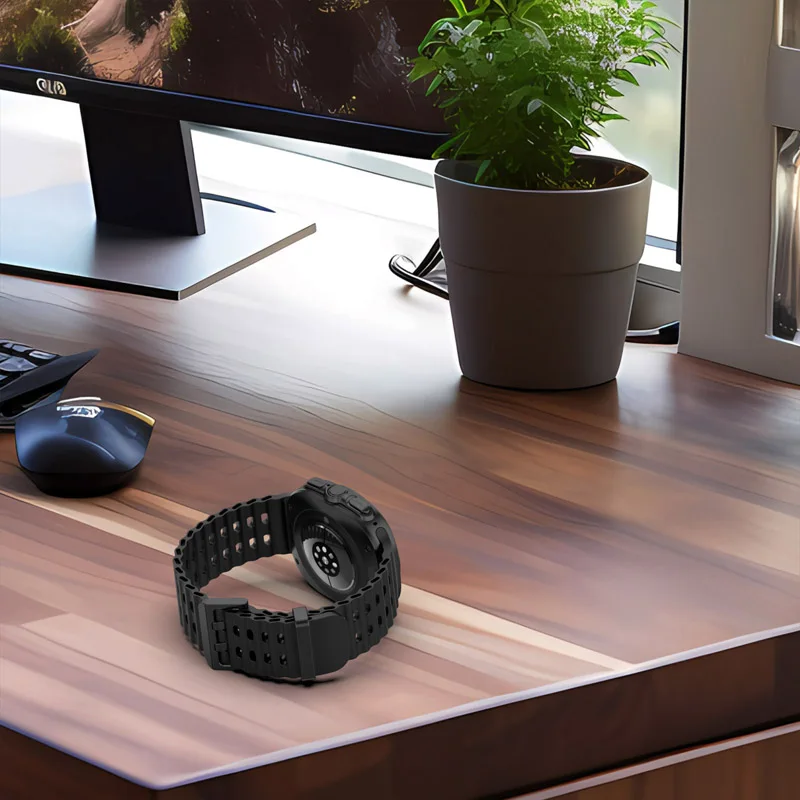 สายนาฬิกาซิลิโคนสําหรับ Samsung Galaxy นาฬิกา Ultra 47 มม.นาฬิกาสมาร์ท Easyfit สายรัดข้อมือสร้อยข้อมือเข็มขัด Correa