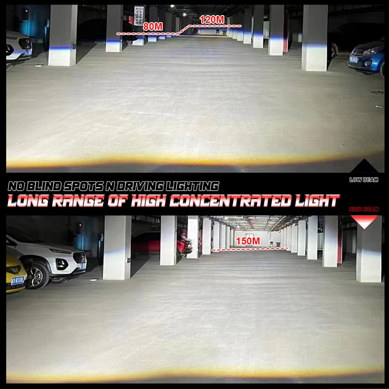 Bullvision H1 LED Headlight Bulbs CANBUS Lights Mini Lamp H1 1:1 CSP Wireless Fog Light Fanless Car LED Plug&Play 12V 24V 6000K view 3