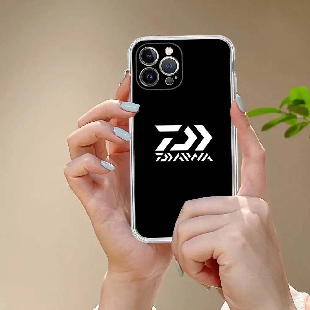 Daiwa Fishing Logo For IPhone 11 12 13 14 15 16 17 Pro Max Plus 13 Mini Silicone Soft Transparent Back
