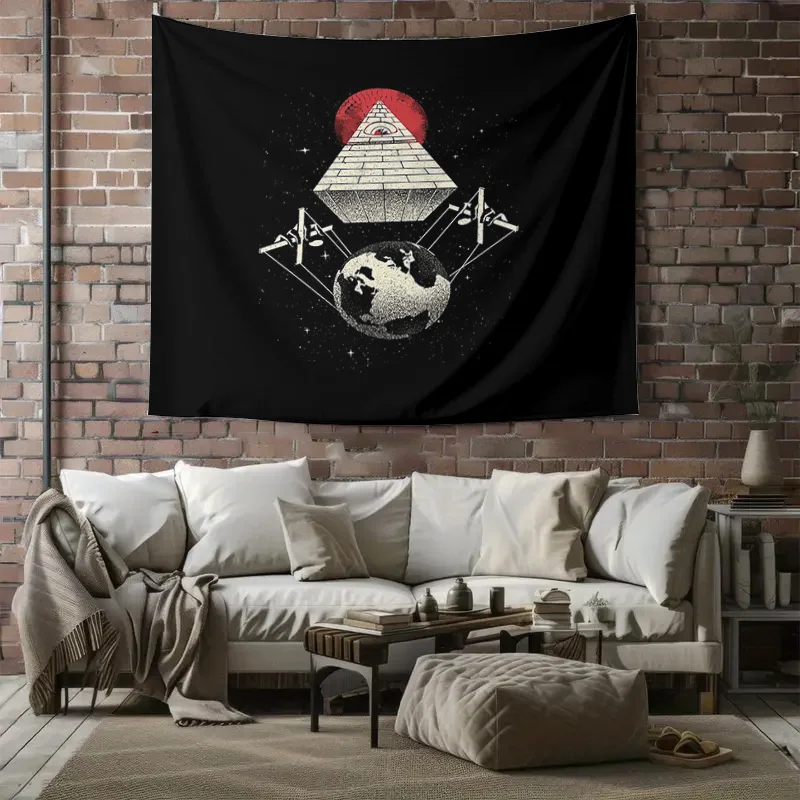 الصوفي نسيج الكون غالاكسي الفضاء السماوية ديكور الجدار الشنق غرفة النوم المنزلية غرفة الجمالية مقسم الفن #6