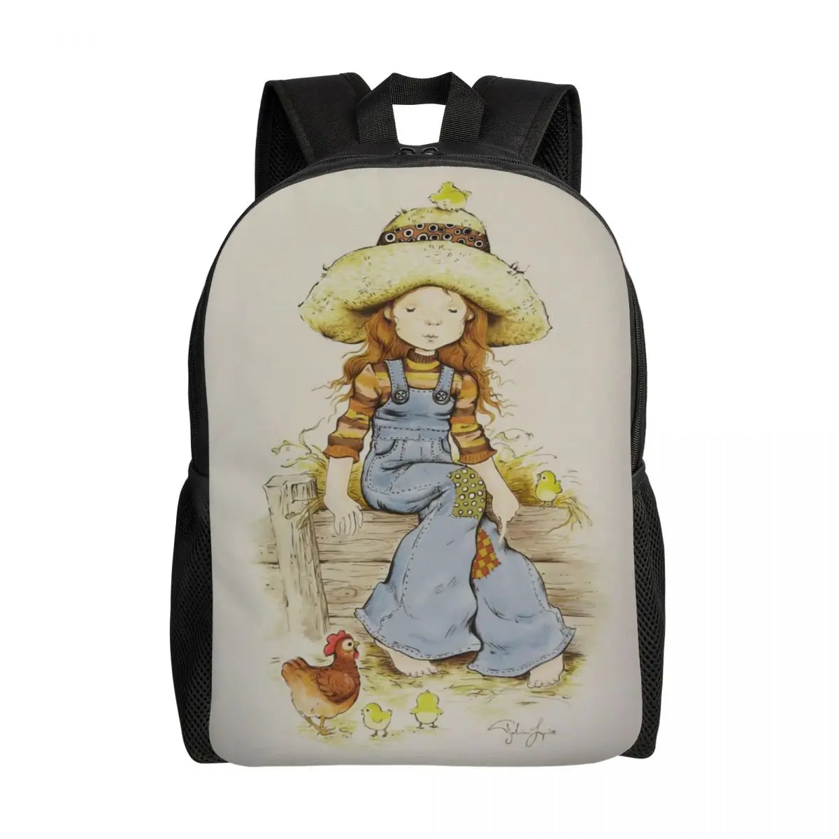 

Sarah Kay Painting Travel Backpack Men Women School Laptop Bookbag Children's Painter Artist College Student Daypack Bags