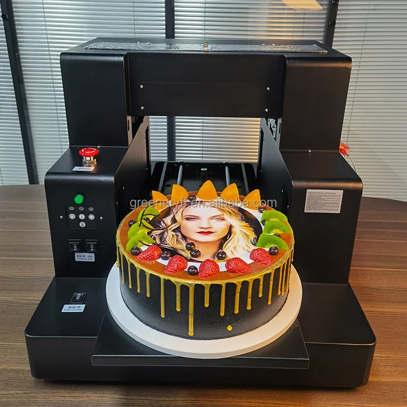 Machine professionnelle d'impression alimentaire 3D pour gâteaux comestibles A3, format A4, 6 couleurs, imprimante d'images pour décoration de gâteaux à plat