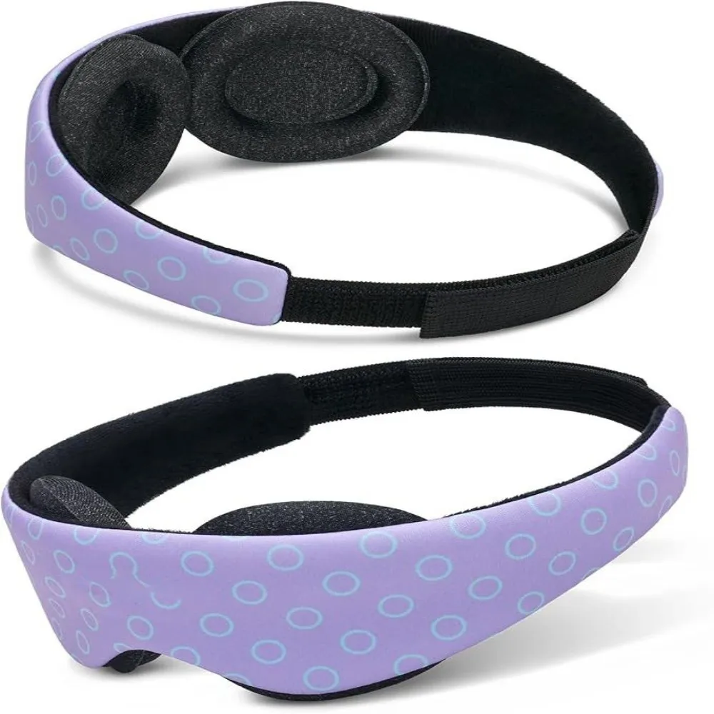 Skin-friendly Light Blocking 3D Sleep Eye Mask Adjustable Soft Blindfold Eyeshade Sleep Aids Detachable Eye Patch Travel