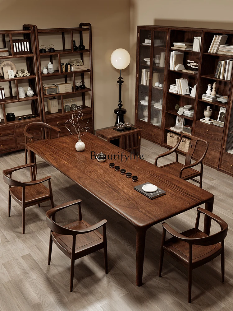 

Black Walnut Living Room Home Large Board High-End Small Apartment Office Coffee Table