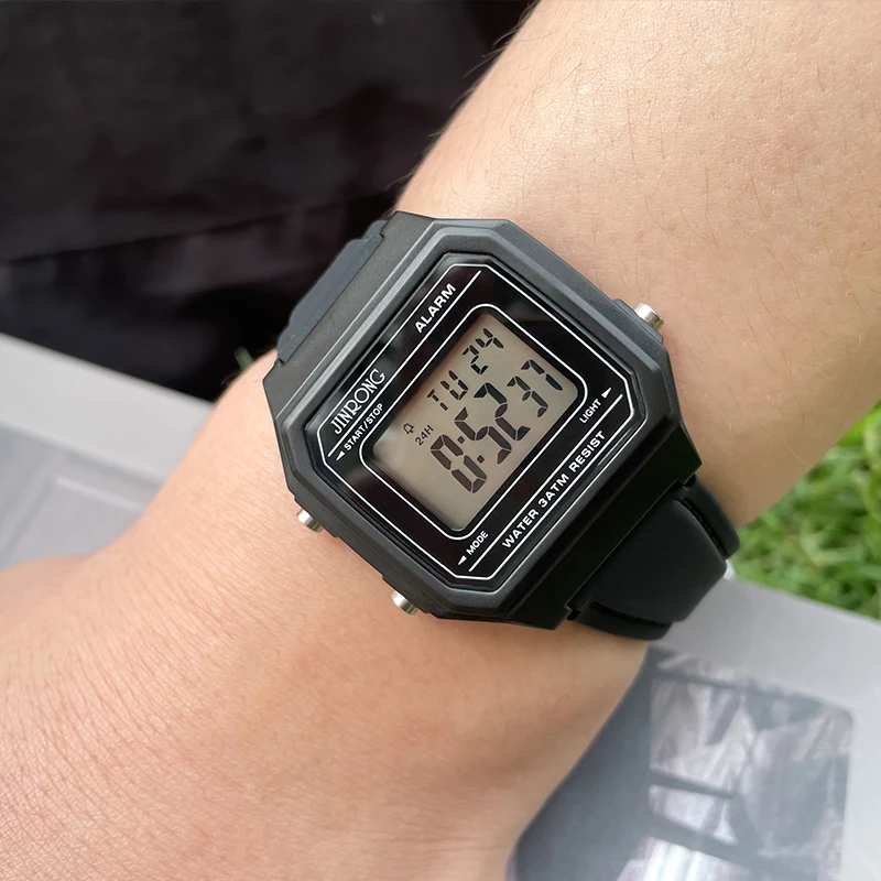 Men's and Women's Sports Digital Watch, 3ATM Waterproof, Alarm Clock,Electronic Drive Mode Multifunctional Outdoor Watch