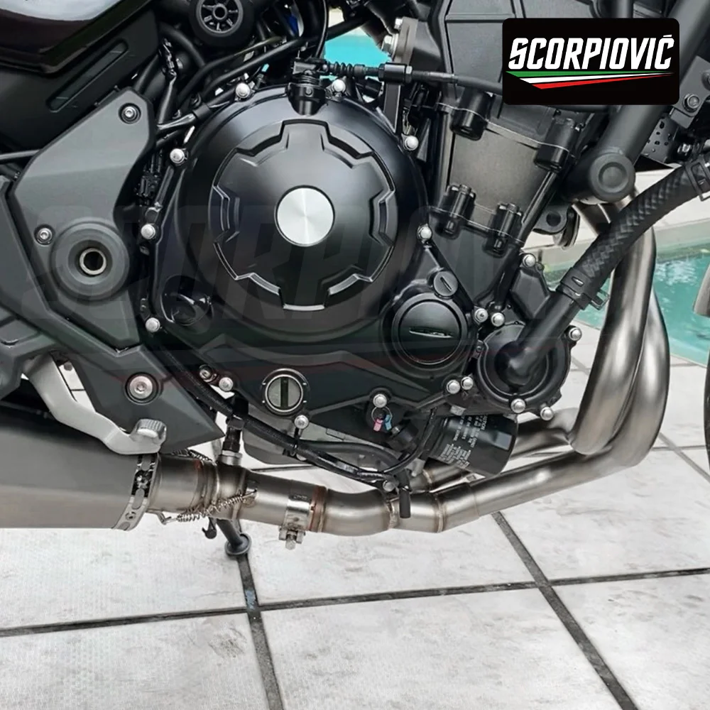 Motorcycle system exhaust slip On is suitable for ER6n ER6f (2012-2023) Versys 650 Z650/Ninja650 middle section C13 tail section