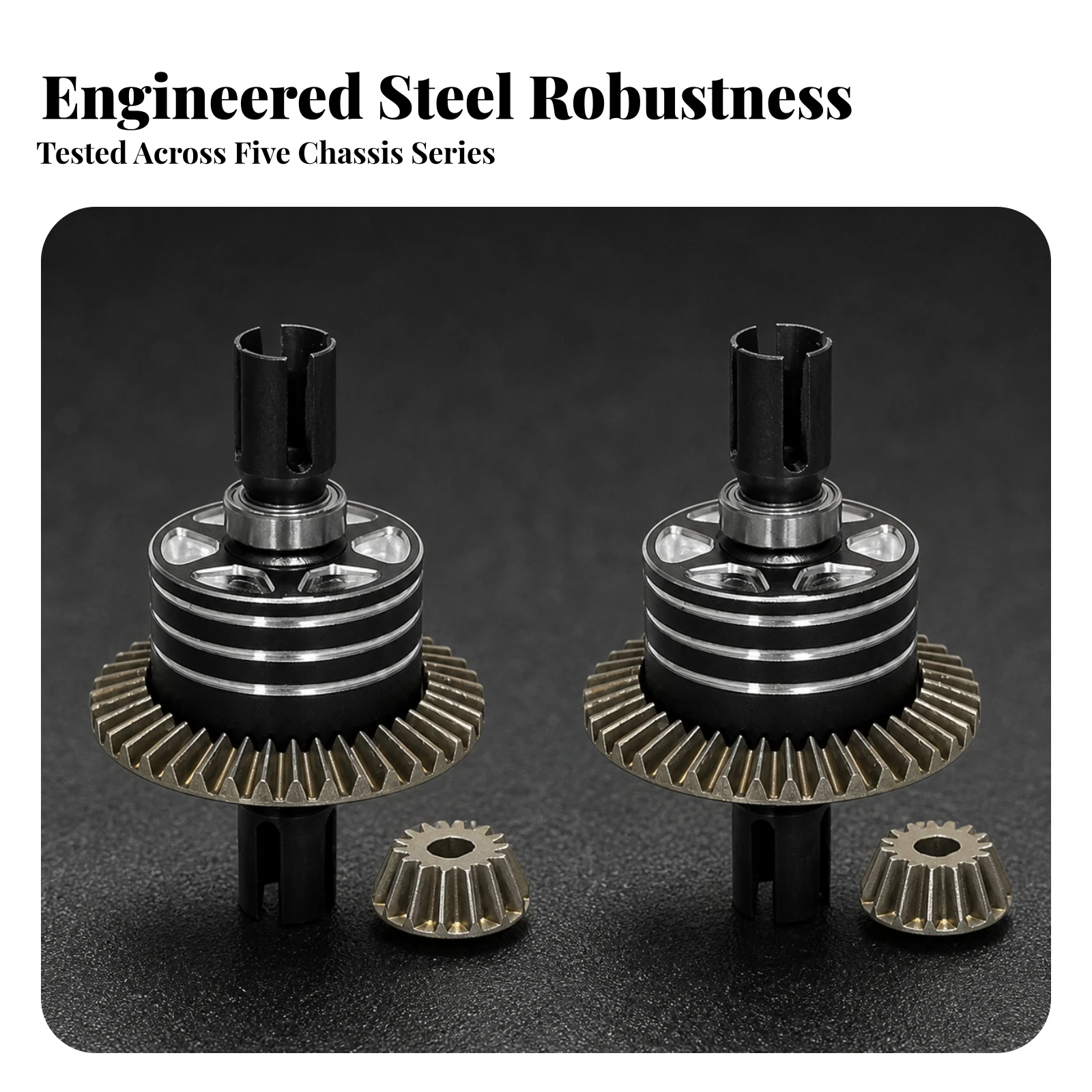 2 Pieces Alloy Differential Gear Component Compact 39T Differential Gear Gear Set Machined Replacement