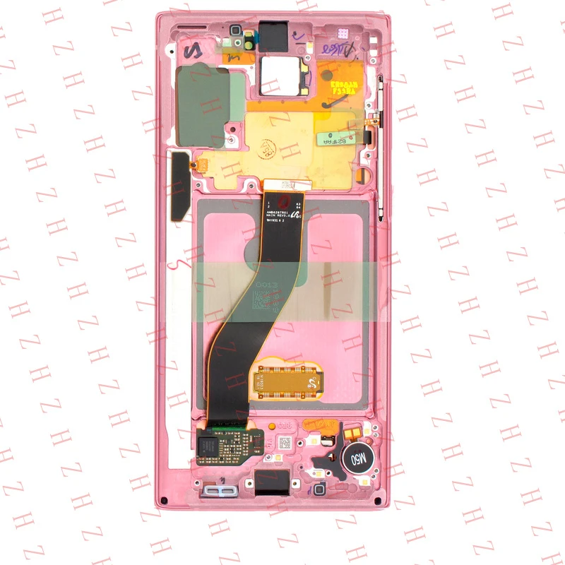U+ Replacement OLED Assembly With Frame Compatible For Samsung Galaxy Note 10 Pink