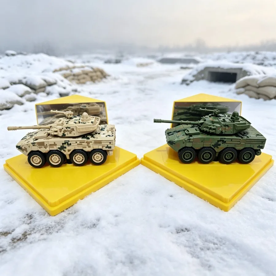 DIY Tank Armored Vehicle Model Kit with Display Case, Detailed Camouflage Military Tank, Desktop Collectible Decor,Gift for Fans