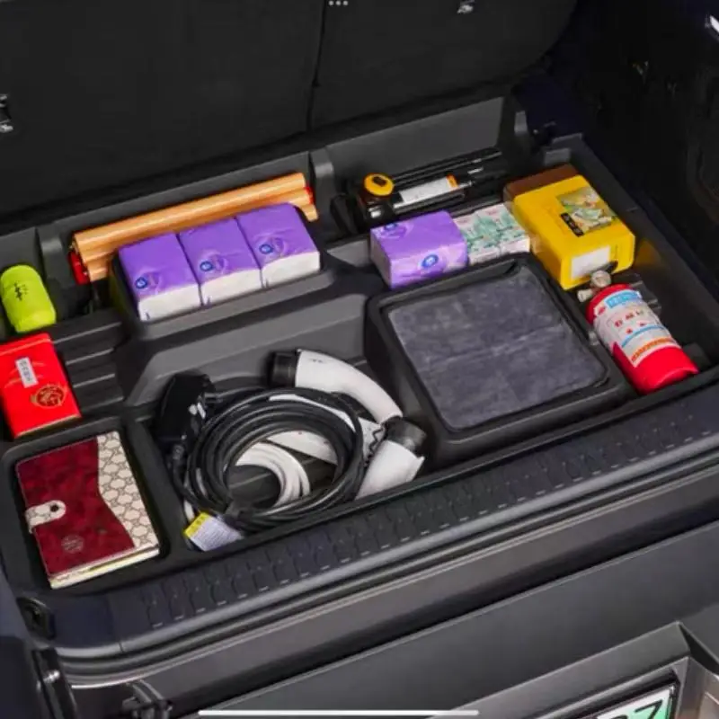 

for BYD Leopard 5 Denza B5 Car Trunk PP Material Storage Box Modified Auto Trunk Lower Hidden Storage Box Accessories
