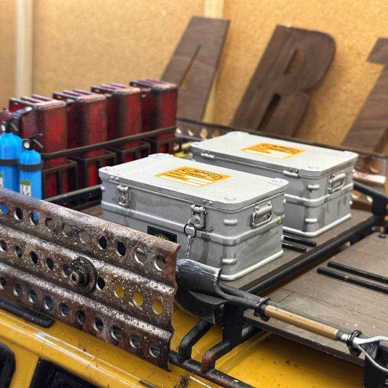 Gesimuleerde Hars Bagagerek Box voor 1/8 1/10 RC Crawler Auto Traxxas TRX4 TRX6 SCX10 Accessoires