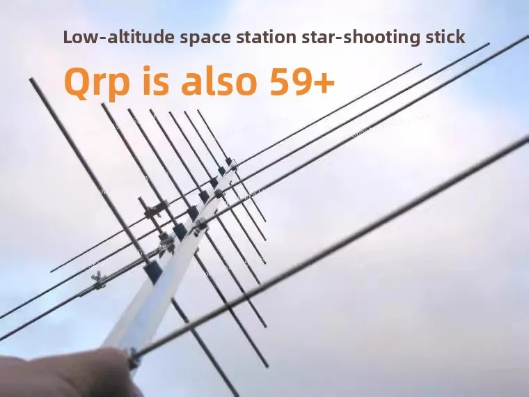 

JYR-U7V4 Handheld Dual-Band Cross Yagi Antenna – Low-Angle Satellite Communication for ISS Image Reception, Amateur Radio