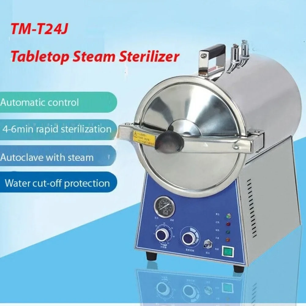 Hot sales  24L Tabletop Dental Medical High Pressure Autoclave Steam Sterilizer TM-T24J