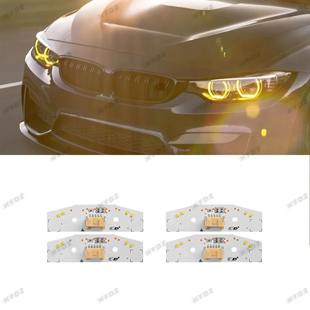 

Lemon-Yellow Angel Eyes DRL LED For BMW Pre LCI F80 F82 LCI M3 M4 4 Series Replace 2014-2017 Daytime Running lights Module Board