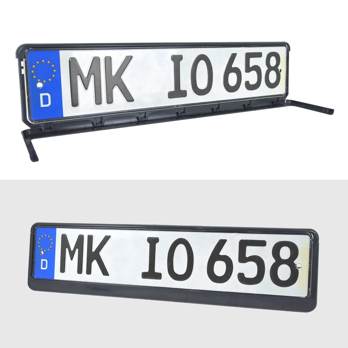 Cross-border European regulation license plate frame plastic license plate frame European regulation single side half open