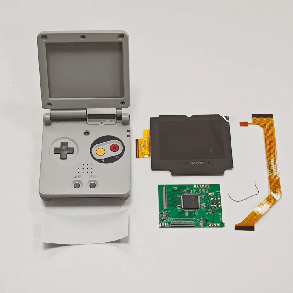 2026 Nowy GBASP IPS LCD 2.9" IPS o wysokiej jasności oraz zestaw obudowy do Gameboy Advance SP — zdjęcie produktu 4
