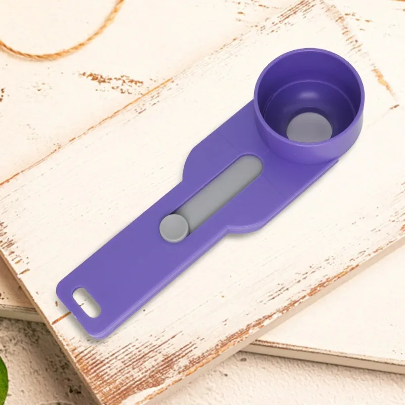 لا تسرب قياس ملعقة متعددة الأغراض الإبداعية قياس قمع خالية من الفوضى انزلاق ملعقة للطبخ الخبز المشروبات ملعقة #3