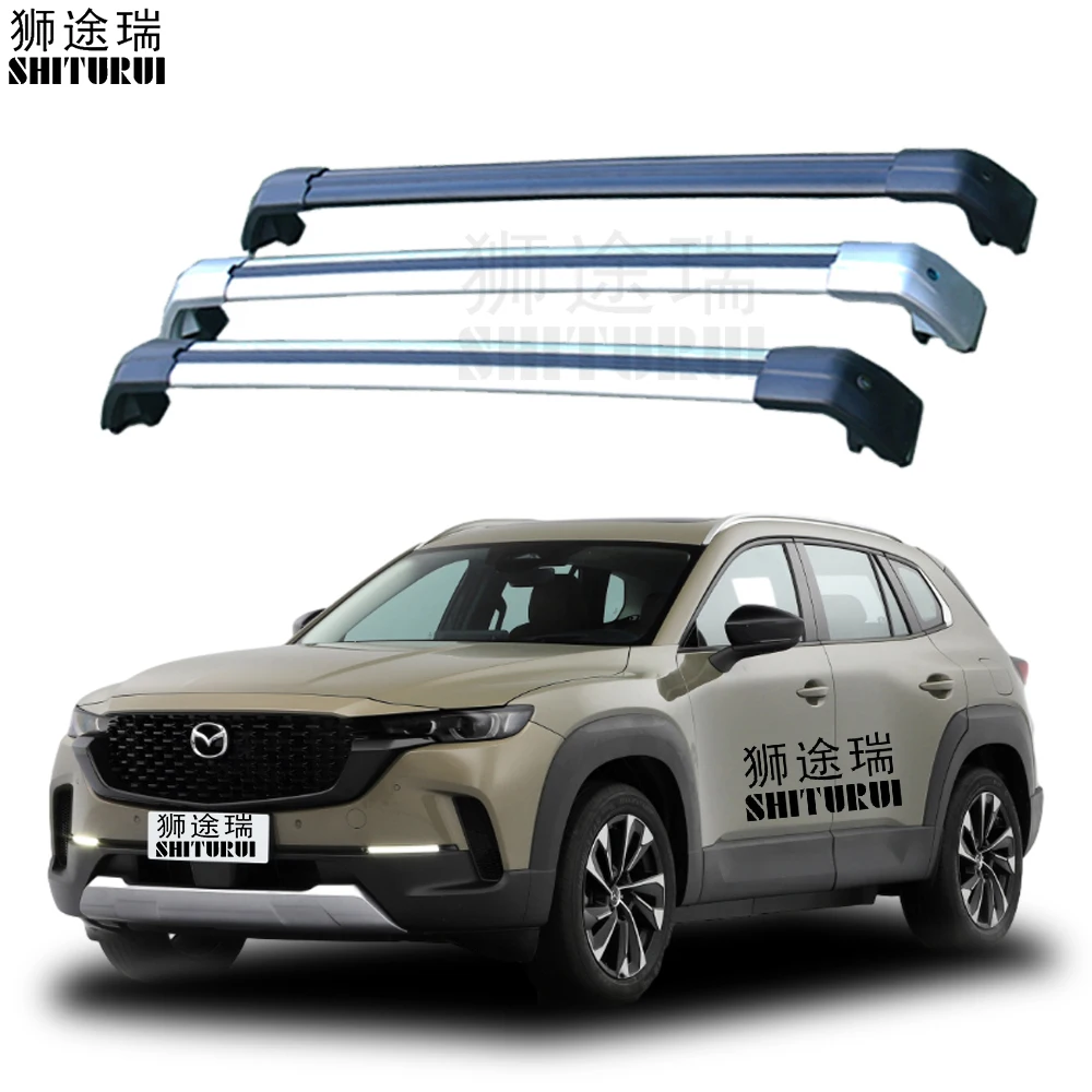 2Pcs Roof bars For CX-50 Aluminum Alloy Side Bars Cross Rails Roof Rack Luggage CUV SUV