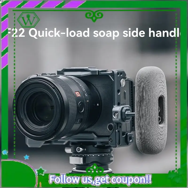 

Reliable-F22 Quick Release Soap Side Hand Grip Kit For Sony Canon Nikon Cameras Left & Right Side Handle Mount