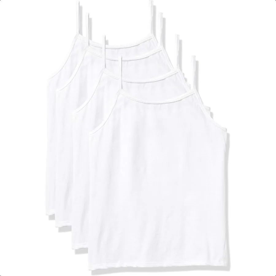 

Girls Cami Tops Ultimate EcoSmart Girls Camisoles White 4Pack