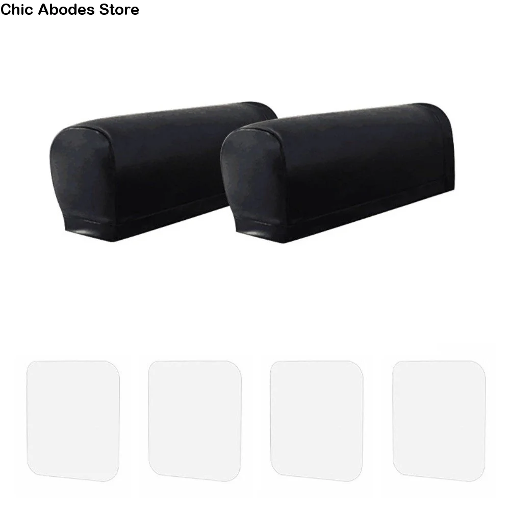 

Universal Elastic Sofa Armrest Covers Thick PU Leather Armrest Protector Anti-Slip Waterproof Chair Arm Cover Home