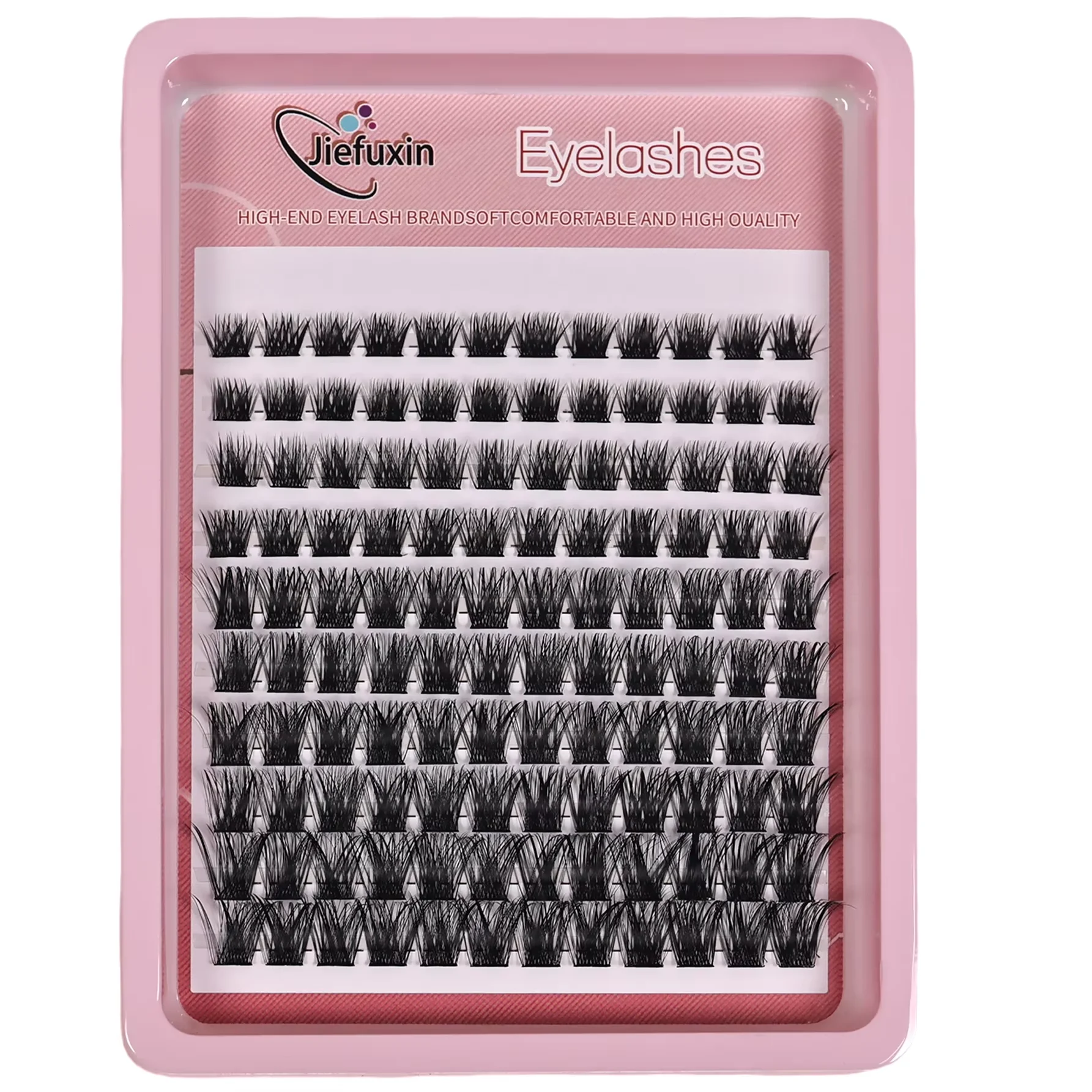 120 Stück Cluster-Wimpern, 8–16 mm, Wispy D Curl, flauschig, natürlicher Look, einzelne Wimpernverlängerungen – Detail 5