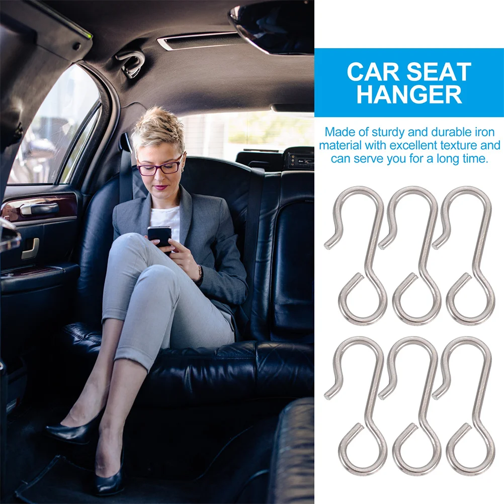 50 Pcs Metal Hook Car Seat Cover Fixing Auto Cushion Curtain Hooks Ordinary Iron Vehicle Pad