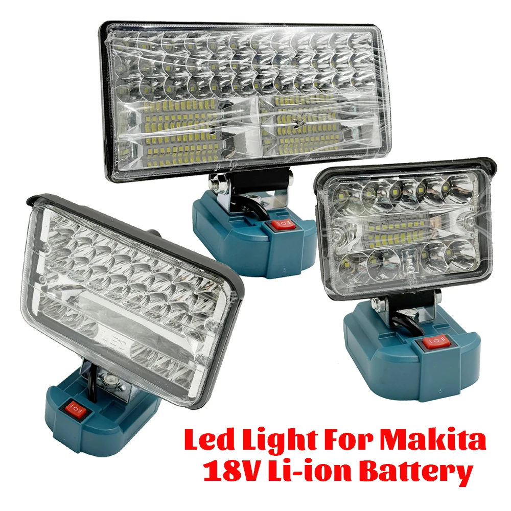 

3/5/8 дюймов прожектор светодиодный светильник для Makita 18 В литий-ионный аккумулятор беспроводной уличный рабочий фонарик для рыбалки аварийные прожекторы