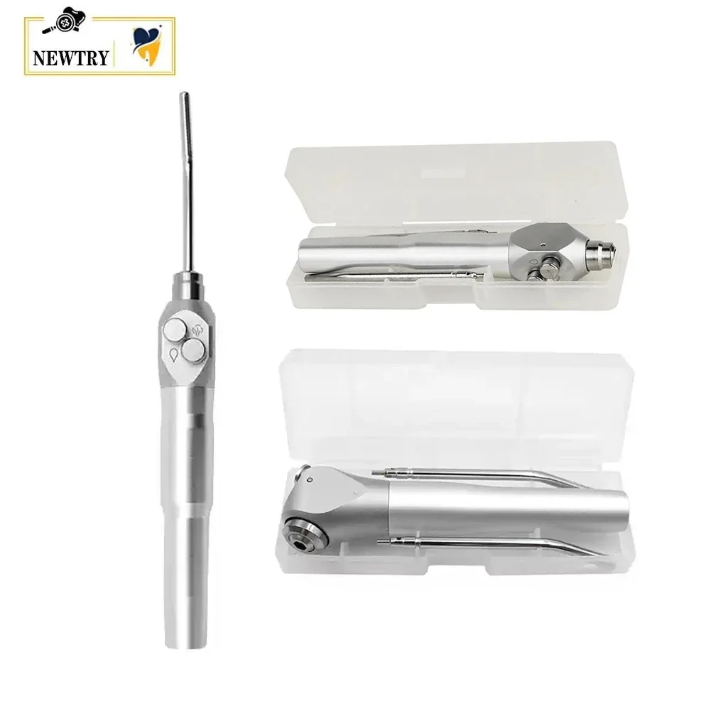 

Curved Straight 3-Way Air Water Spray Gun Triple Syringe Handpiece Upgraded Model Dental Root Canal Endo Irrigation Nozzle Rod