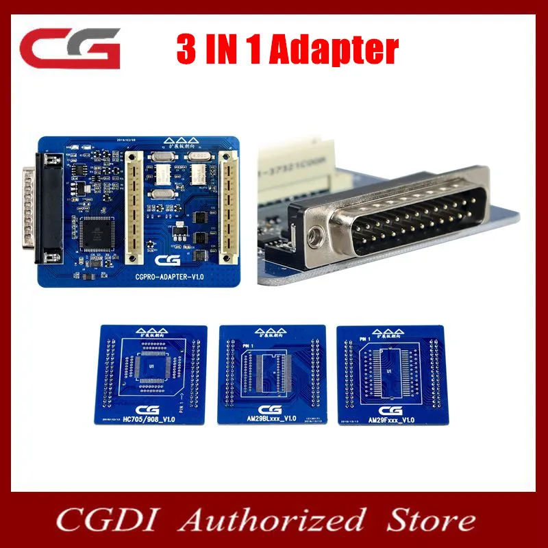 

HC705/908 AM29FXXX AM29Blxxx 3 in 1 ADAPTER For CG PRO 9S12 Key Programmer Used to do 8pin chip and NEC/ Renesas series chip
