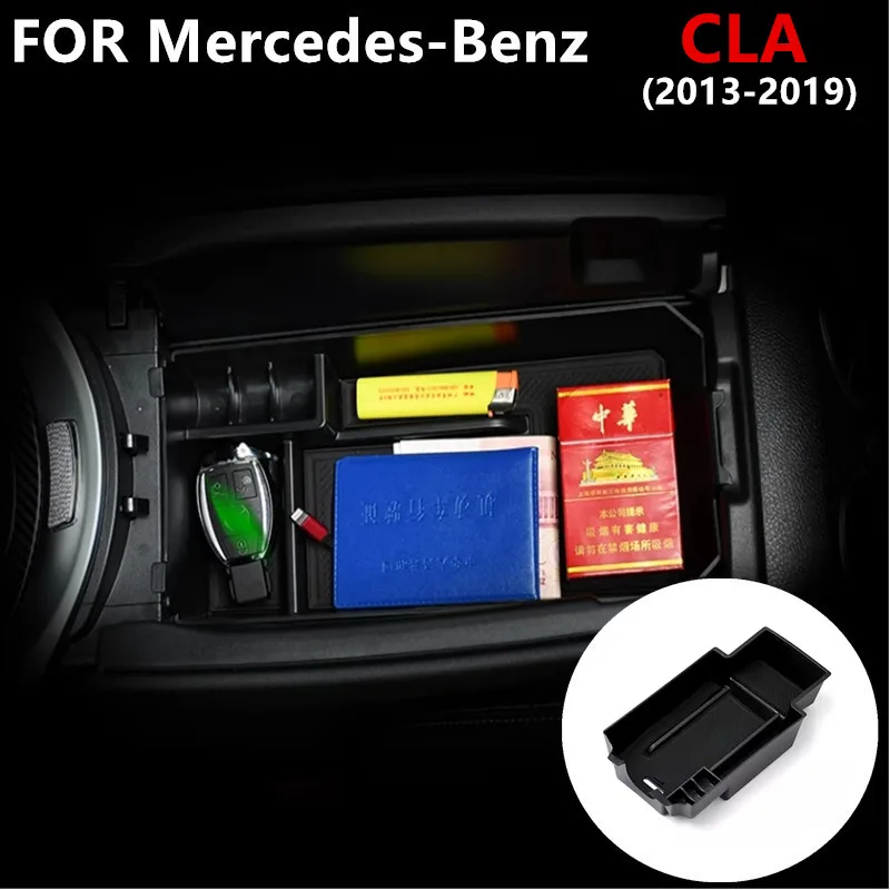 

Car Center Armrest Box Storage Stowing Tidying For Mercedes-Benz CLA series 2013 2014 2015 2016 2017 2018 2019 car organizer