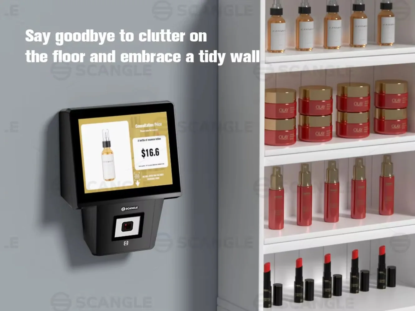 Scangle K1S Touch Screen Android Barcode Scanner, Commercial Price Checker for Modern Businesses