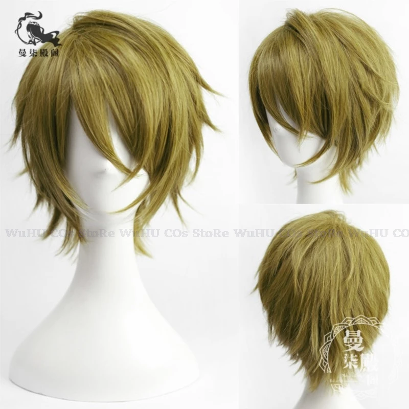 Ensemble Stars Cosplay Wig para Homem, Narukami Arashi, Morisawa Chiaki, Nagumo Tetora, Ogami Koga, Halloween Party