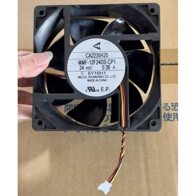 S+    Mitsubishi FR-A800 Inverter Fan CA2235H25 MMF-12F24DS-CP1 24V 0.36A 12038 3-Pin