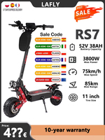 EU warehouse foldable 3800W, 52V, 38AH electric scooter remote 3-mode fast electric off-road scooter  electric bike