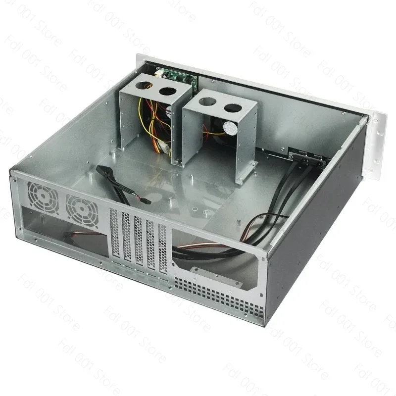 3U Chassis 400 Short Rack MATX Compact ATX Power Supply 3.0USB Temperature Control Screen Industrial Control Host Server