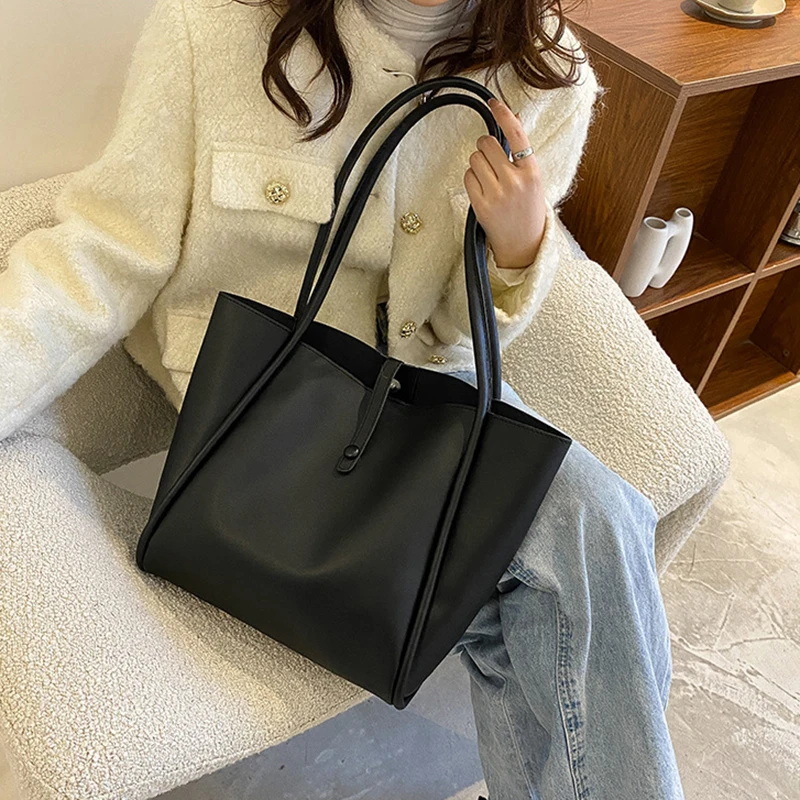 Women Minimalist Tote Bag With Large Capacity And Fashionable Shoulder Bag