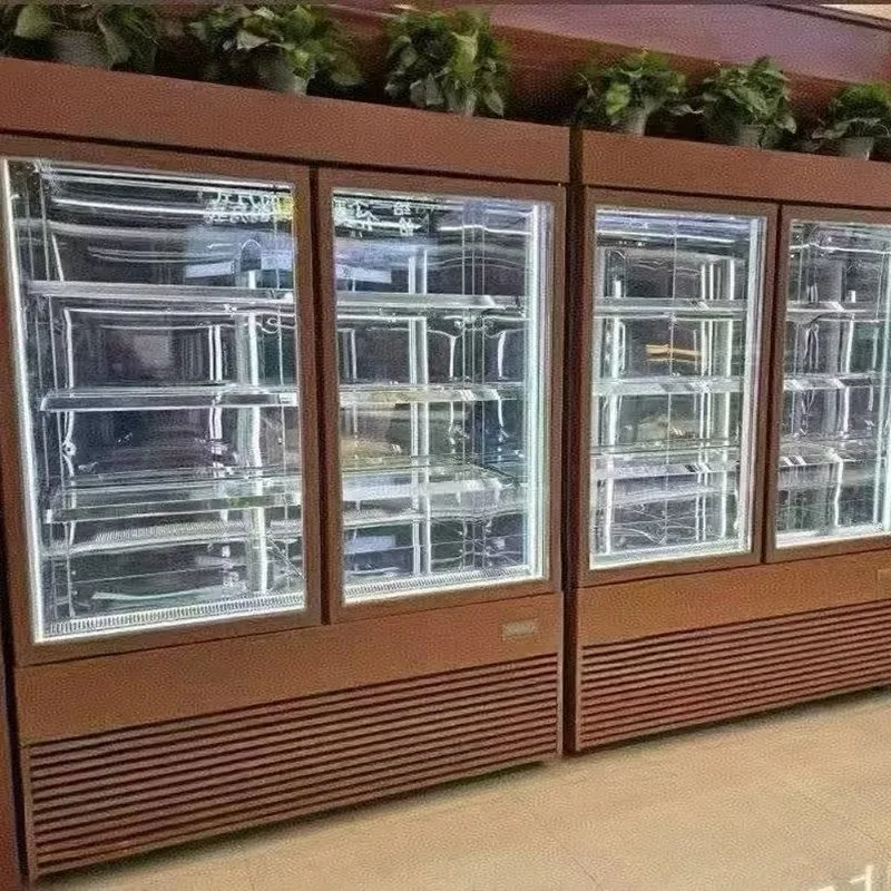 Rapid Cooling Sturdy Open-Front Open Vertical Multideck Refrigerator with Adjustable Shelves