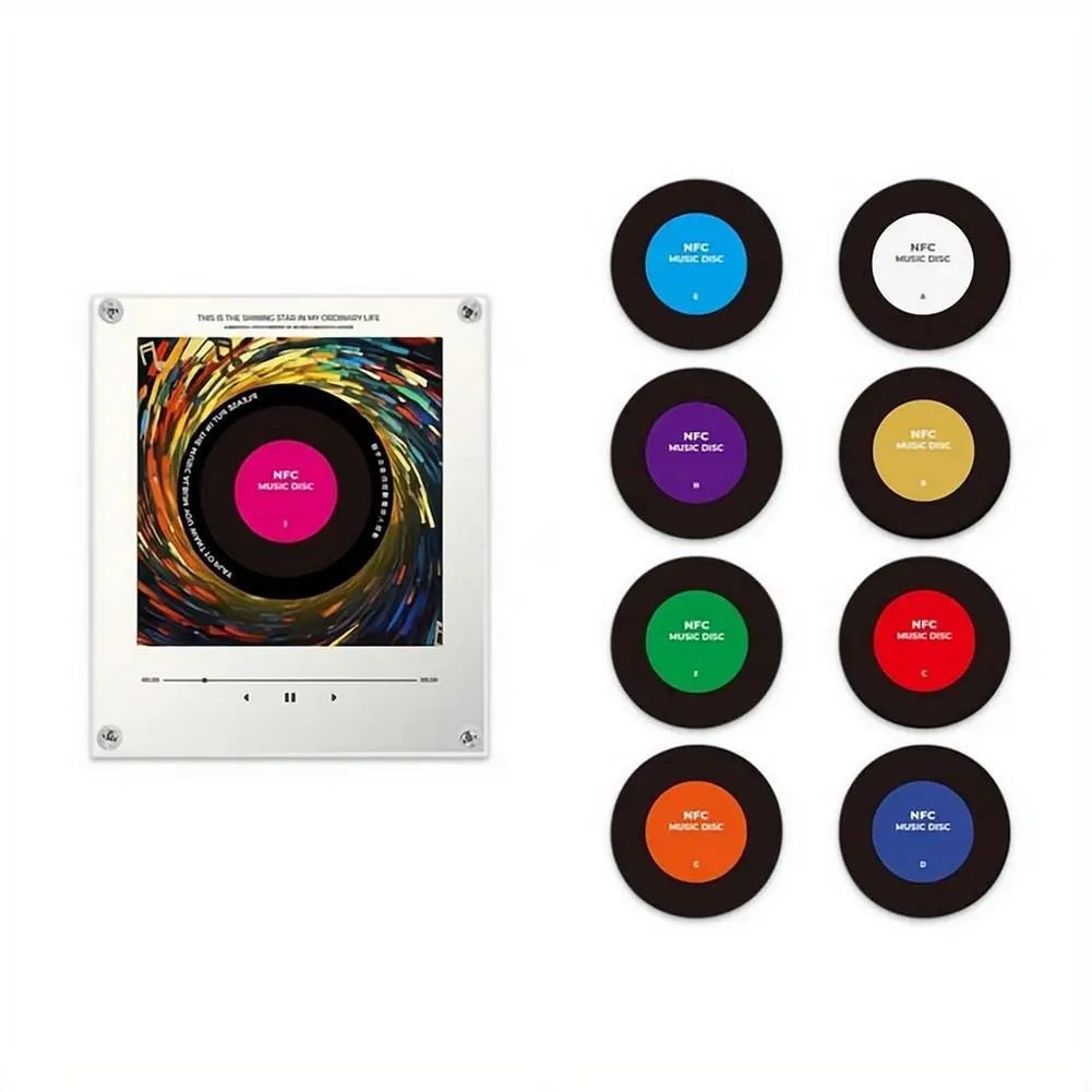 NFC Music Induction Automatic Singing Magnetic Refrigerator Sticker Acrylic Creative Audio Music Player NFC Sensing Song Player
