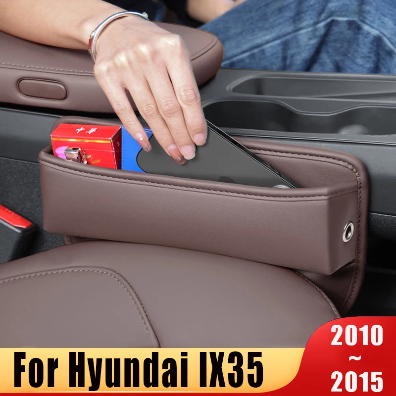 

For Hyundai IX35 2010 2011 2012 2013 2014 2015 Car Seat Crevice Storage Box Multifunctional Built-in Cover Organizer Accessories