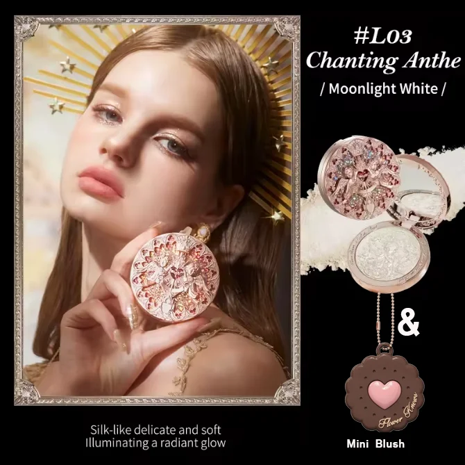 The Flower Knows Little Angel Collection Relief Highlight Gesichtspuder iluminador Makeup Contour Highlighter Palette 8g/0,3Fl.oz