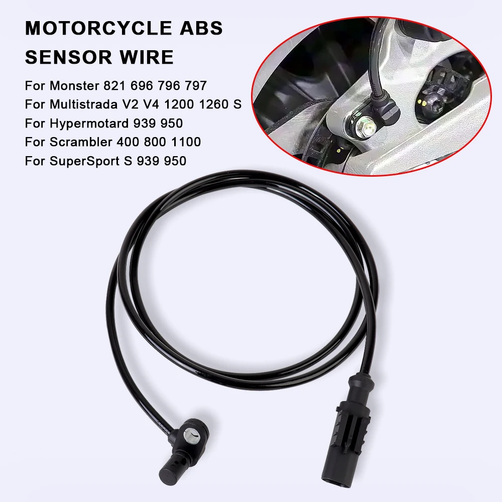 

Для Ducati Monster 821 Scrambler 1100 Hypermotard 950 Diavel V4 1200 1260 S мотоциклетное колесо, датчик скорости ABS, аксессуары для проводов