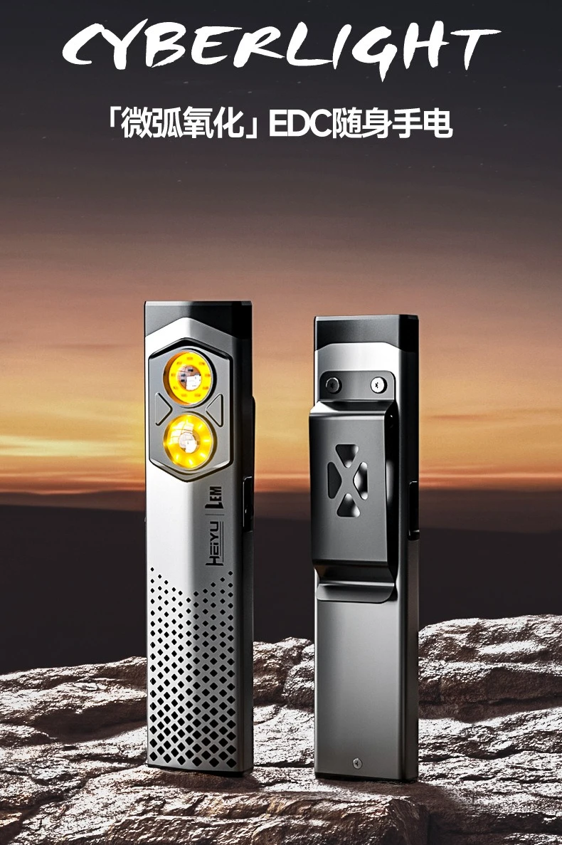

Super Bright Portable Rechargeable Flashlight - Long Runtime IPX6 Waterproof Multi-Function EDC Handheld Torch