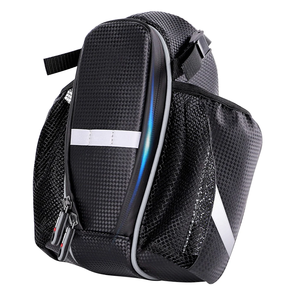 

Bicycle Tail Bag Durable Saddle Pouch Double Pockets Reflective Strap Bike Bag Waterproof zipper Small Pack Rear Seat