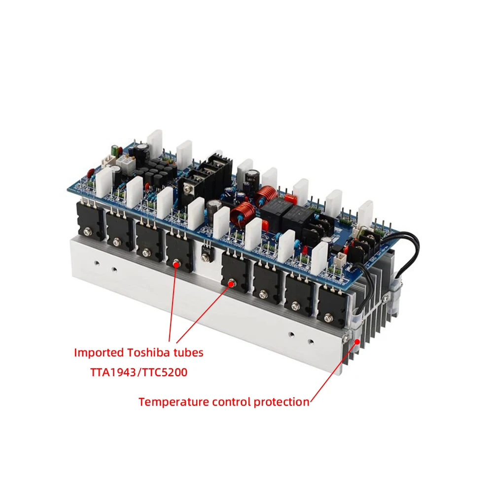 Imagem -03 - Dual Channel Amplificador Board Power Class 2.0 Home Sound Theater Amplificadores Hifi para Alto-falante Passivo 400w x2 Tta1943 Ttc5200